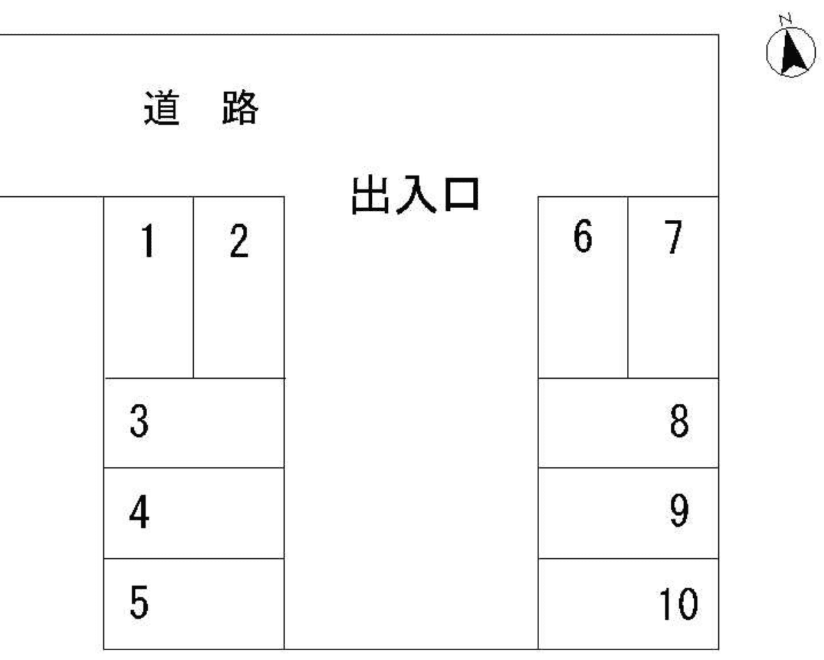宮田月極駐車場の駐車配置図