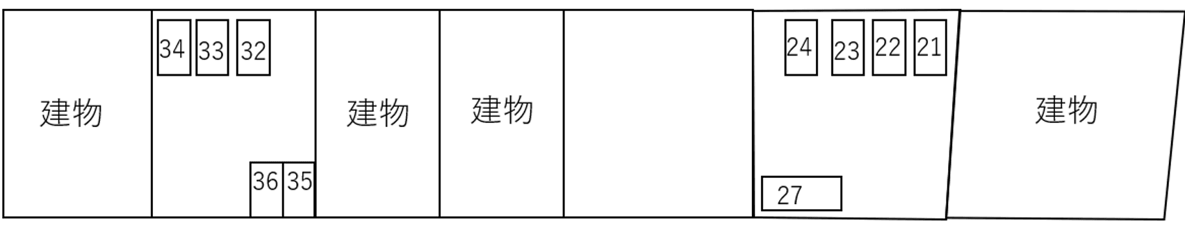門馬　駐車場の駐車配置図