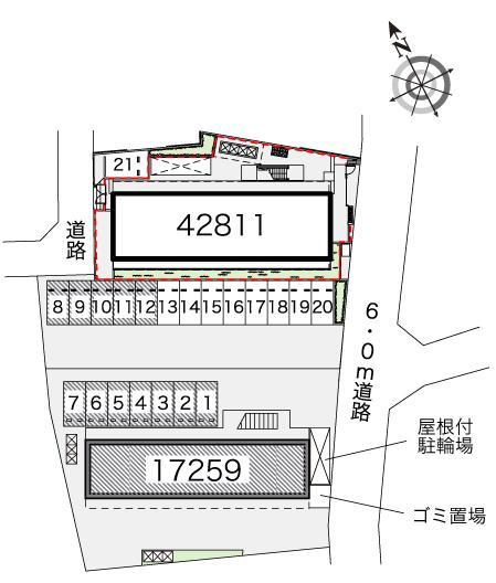 Ｓｍｉｌｅ．ｋ(17259)の駐車配置図