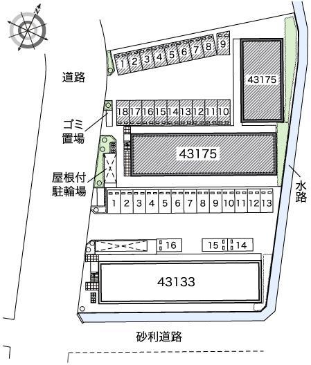 ひまわりⅡ(43175)の駐車配置図