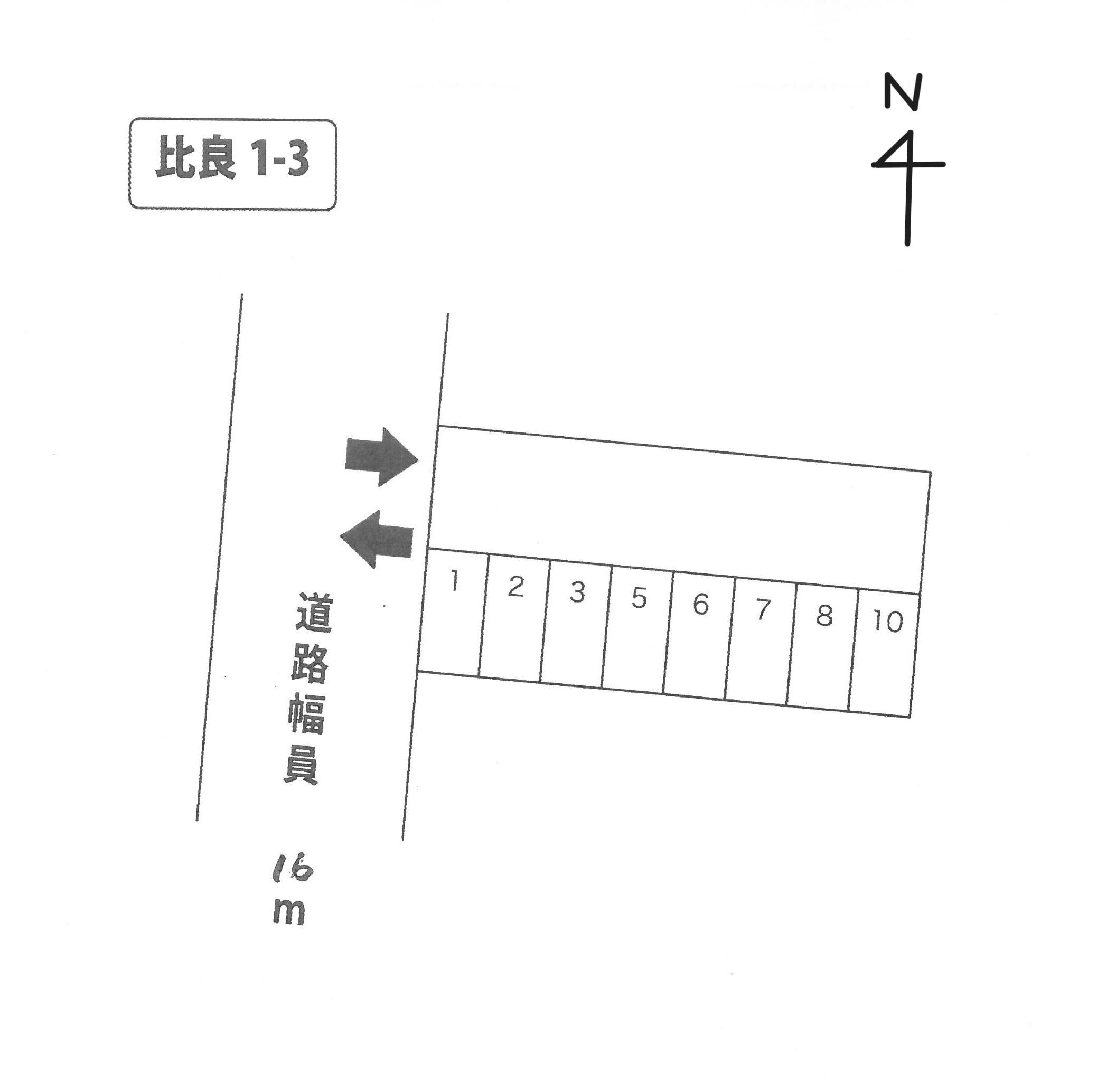 （100）柴田駐車場の駐車配置図