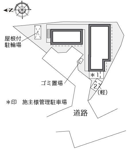 リルト和田町(32615)の駐車配置図