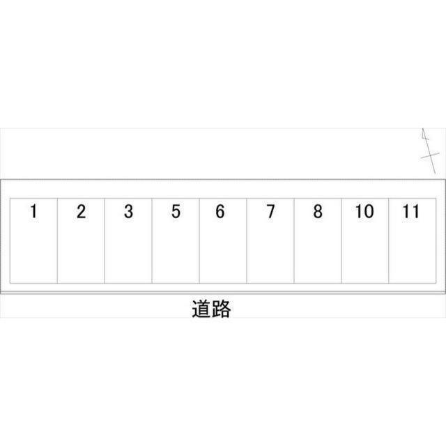 末町A駐車場の駐車配置図