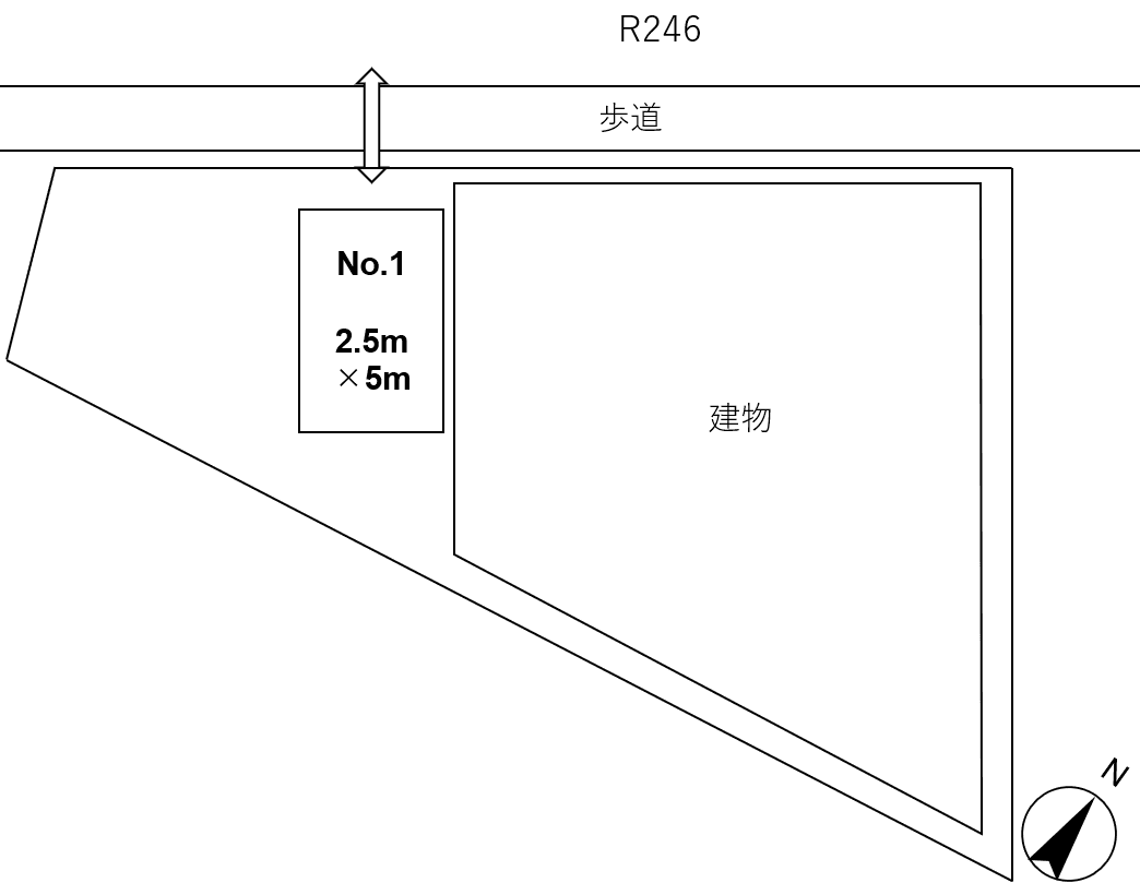 ブライズ駒澤の駐車配置図