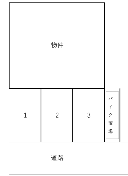 パールマンションの駐車配置図