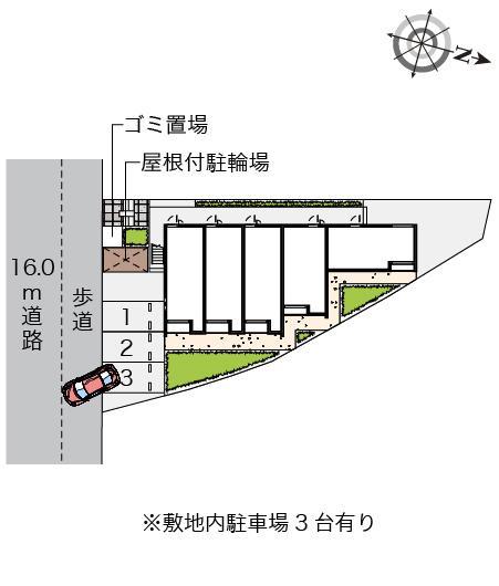 クレイノエトワールⅡ(56458)の駐車配置図