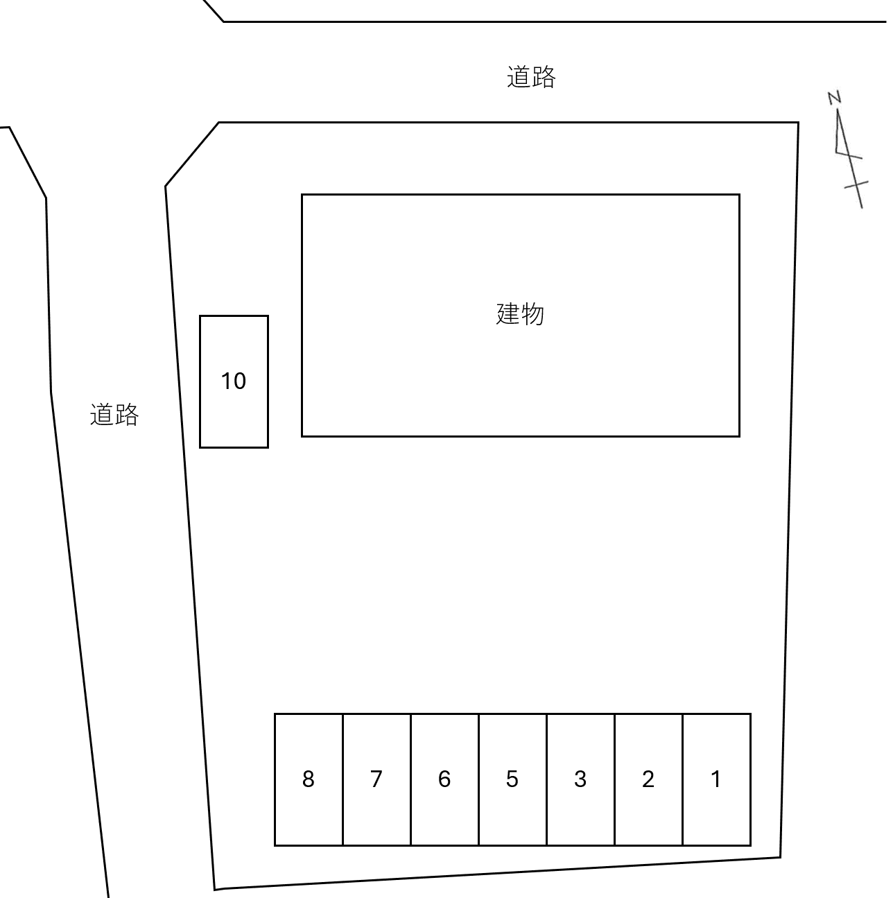 ｍｏｌｌｅ　ｄｏｍｕｓの駐車配置図