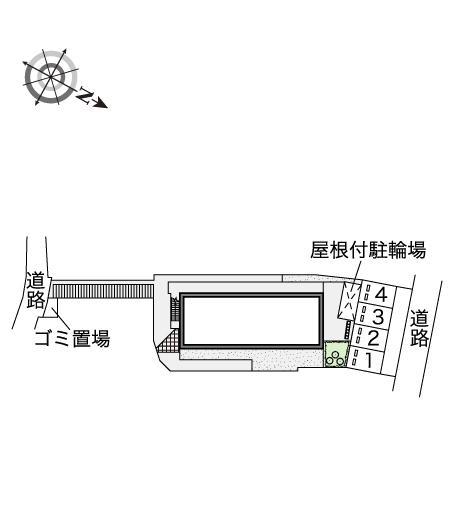 西ノ前ハイツ(43215)の駐車配置図