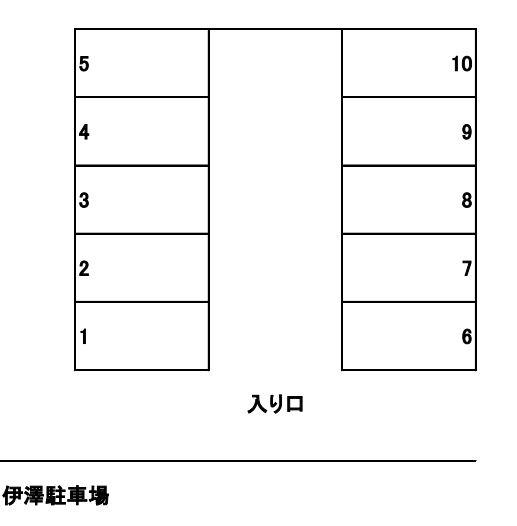緑町駐車場の駐車配置図