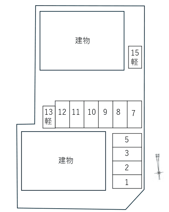 Ｇｒａｎｄ　Ｆｏｒｅｓｔ　Ｃの駐車配置図