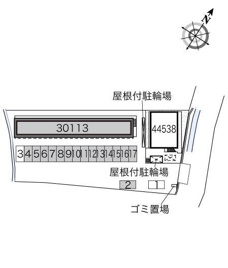 パンプキンハウス(30113)の駐車配置図