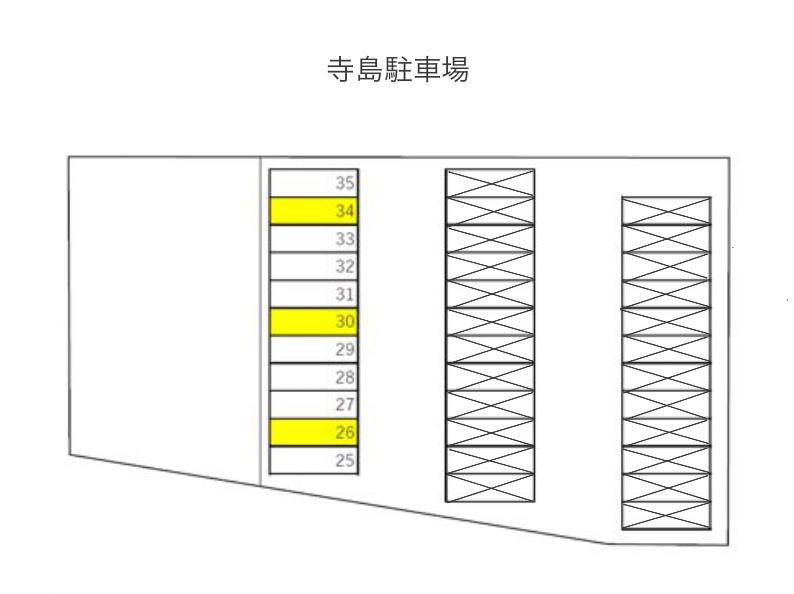寺島駐車場の駐車配置図