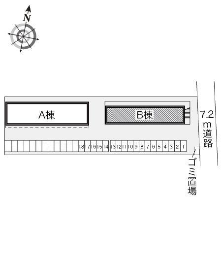 ＫＡＮＡＭＥⅡ(13823)の駐車配置図