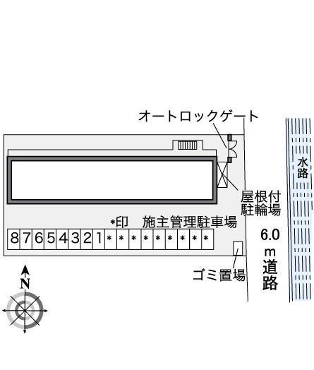 リビエルブランシェⅡ(35325)の駐車配置図