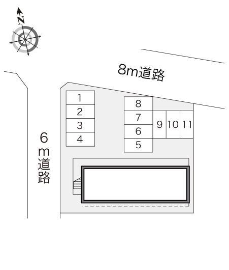 イーストハイツ(15059)の駐車配置図