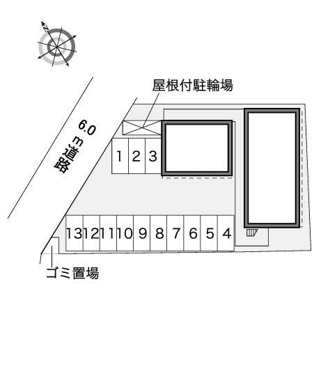 ベルグローリー(40004)の駐車配置図