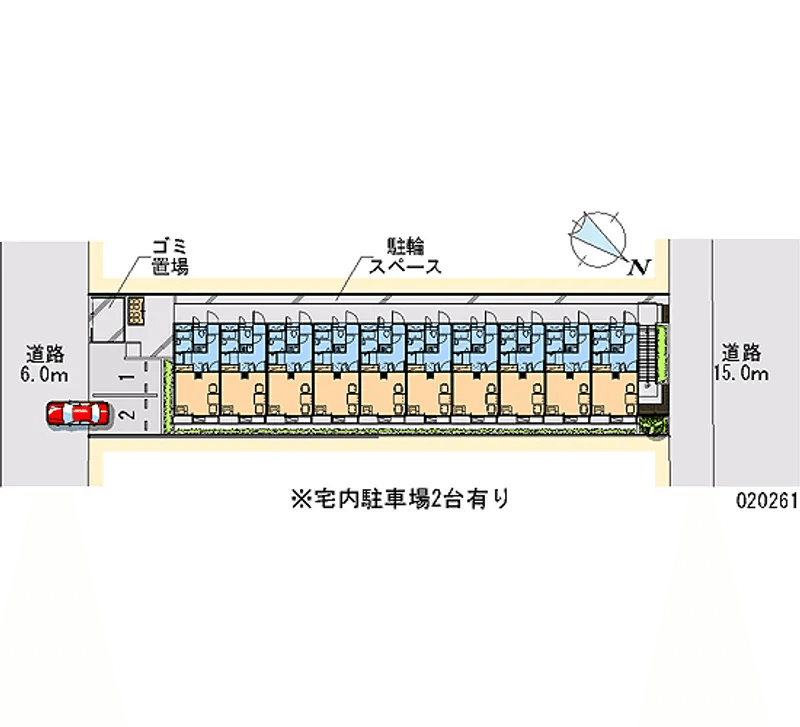 Ｆ＆Ｔ　Ⅰ(20261)の駐車配置図