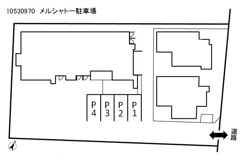 メルシャトー駐車場の駐車配置図