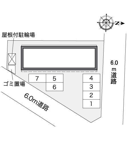 あすなろ(36631)の駐車配置図