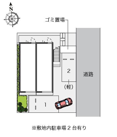 プラスパ寿(45337)の駐車配置図
