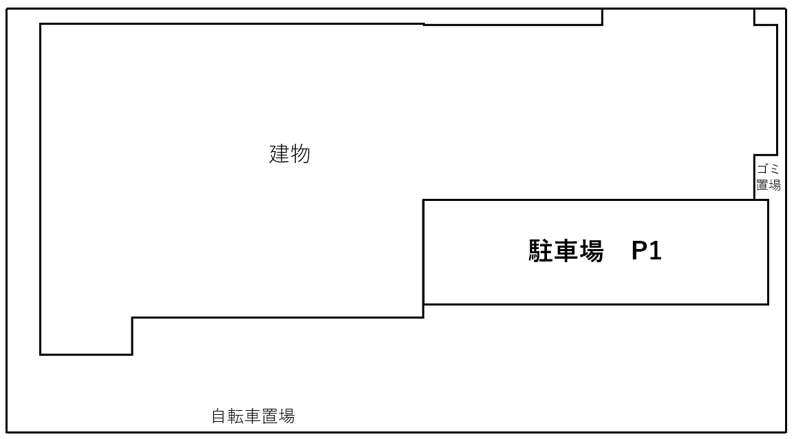 日興パレス蒔田の駐車配置図