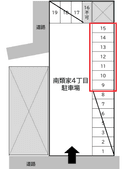南類家４丁目駐車場（Ｎｏ9～Ｎｏ15）の駐車場