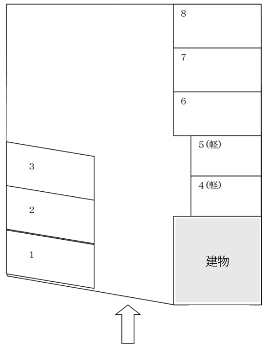 紫第1駐車場の駐車配置図