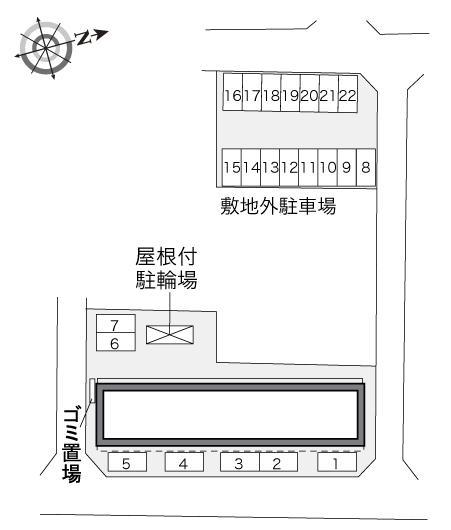 錦(29525)の駐車配置図