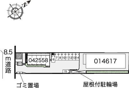 渚(14617)の駐車配置図