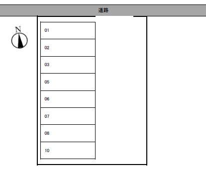 牛田平ｹ野ﾊﾟｰｸの駐車配置図