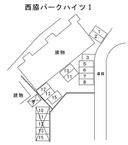 西脇パークハイツⅠの駐車場