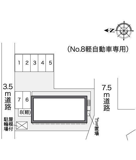 ＴＫスタイル(26135)の駐車配置図