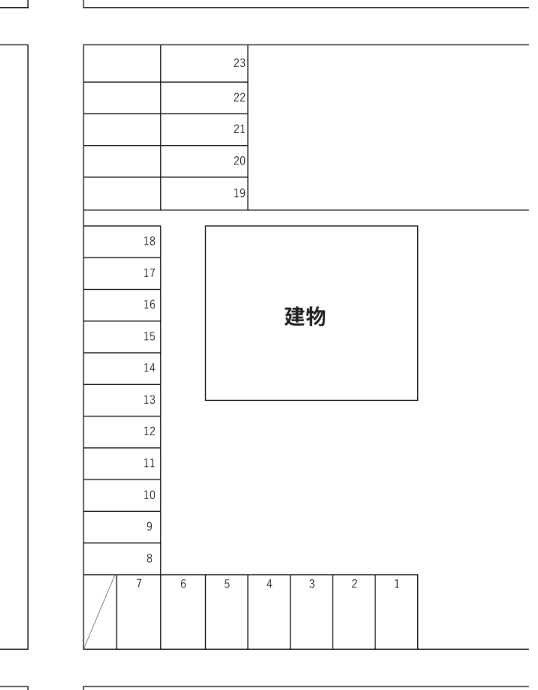 坂本駐車場の駐車配置図