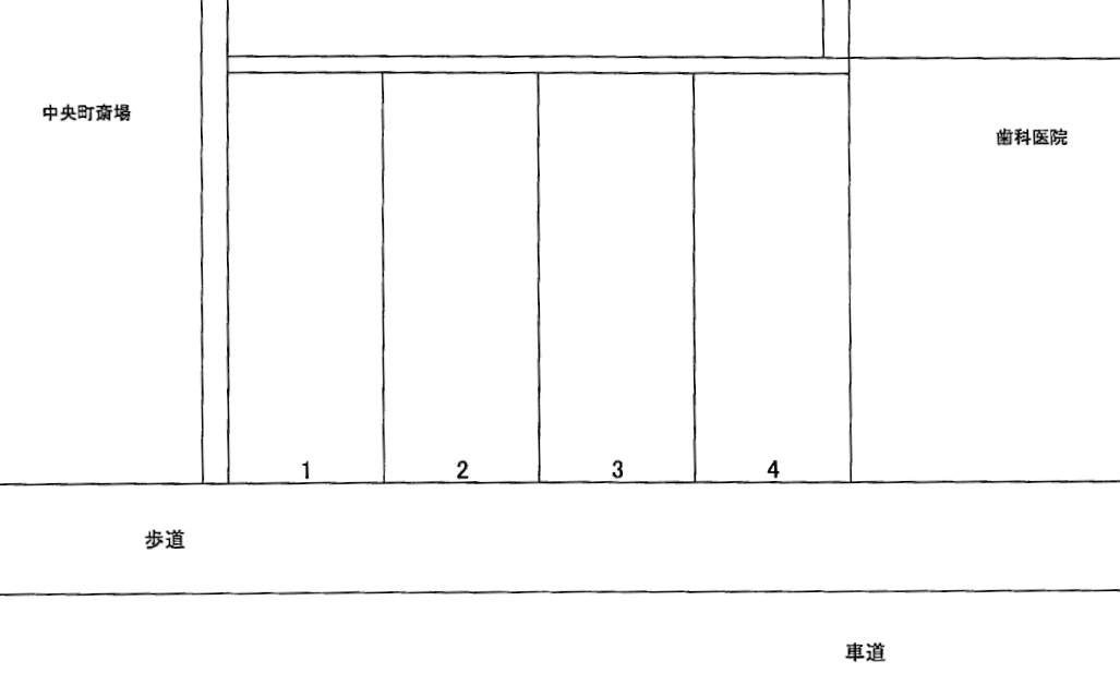 中央タツノパーキングの駐車配置図