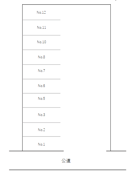 澤野井克己第三ガレージの駐車配置図