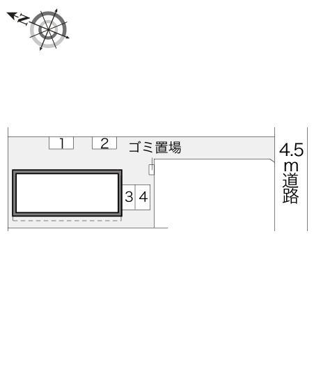 ガーデンコート(14661)の駐車配置図