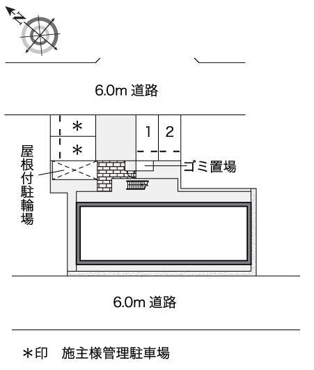 ＢＯＳＨＵＫＥ水笠(45095)の駐車配置図