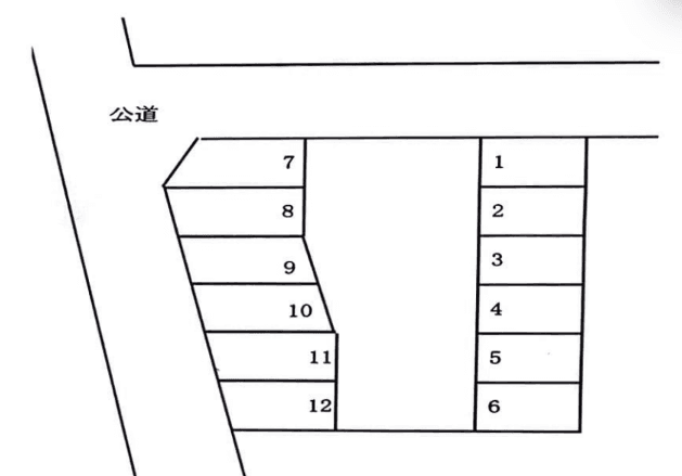 松栄駐車場の駐車配置図