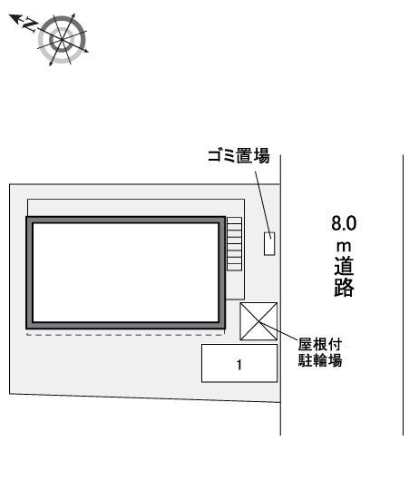 スカイブルー西町(40364)の駐車配置図