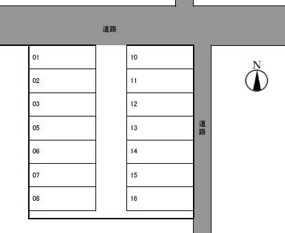第２立松パークの駐車配置図