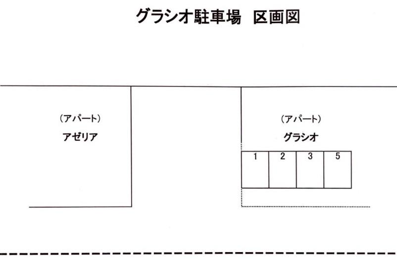 グラシオ駐車場の駐車配置図