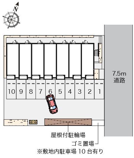 ミランダ西秋井(57316)の駐車配置図