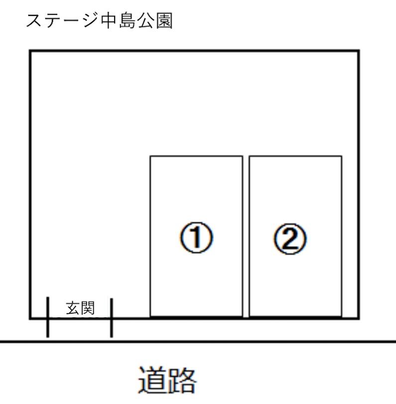 ステージ中島公園の駐車配置図