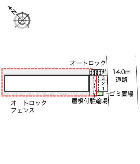 ワイケージー(47365)の駐車配置図