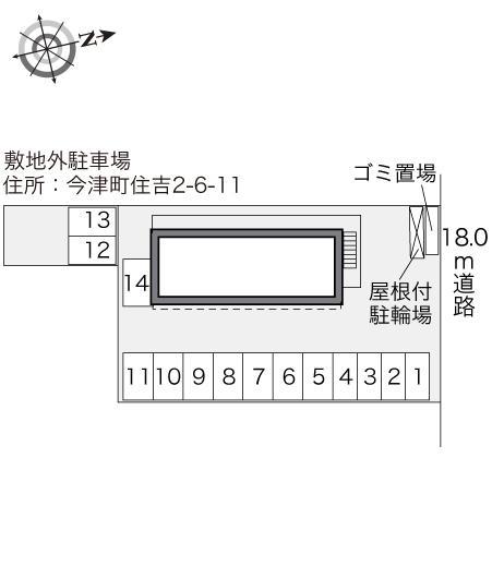 住吉(33024)の駐車配置図