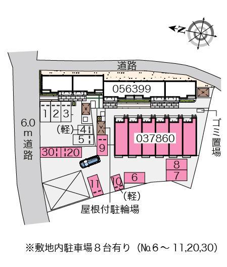 河(37860)の駐車配置図