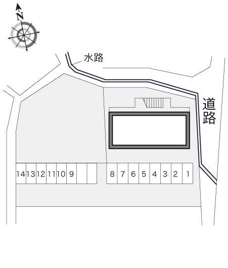 ラフレーズ(12246)の駐車配置図