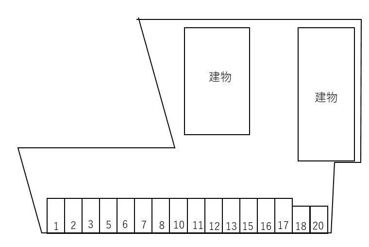 リーヴァ　ファミーユ　Ａの駐車配置図