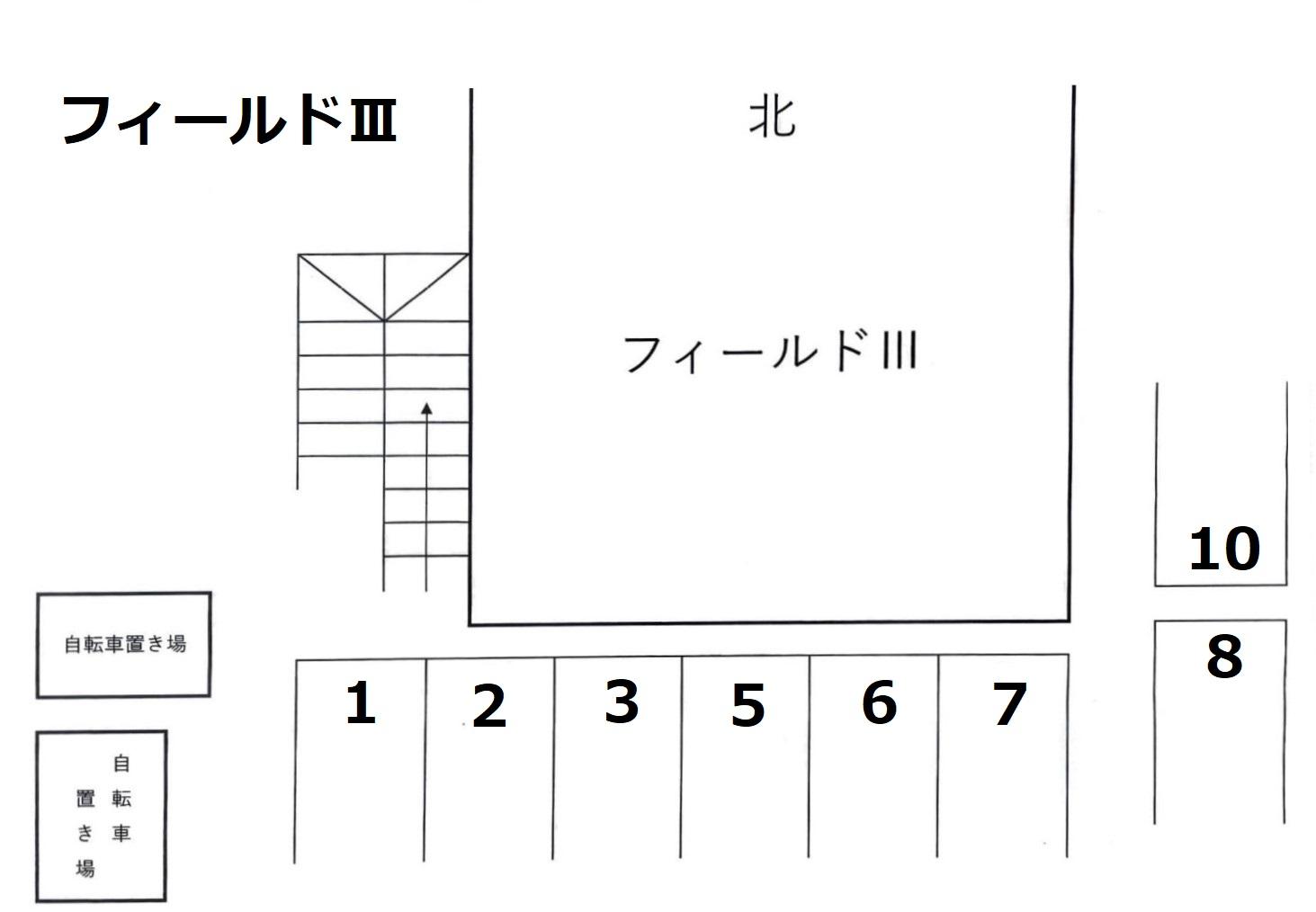 フィールドⅢの駐車配置図