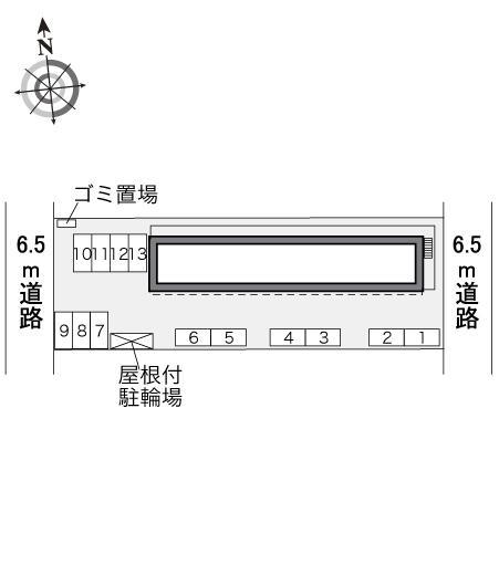 エスパシオⅢ(33823)の駐車配置図
